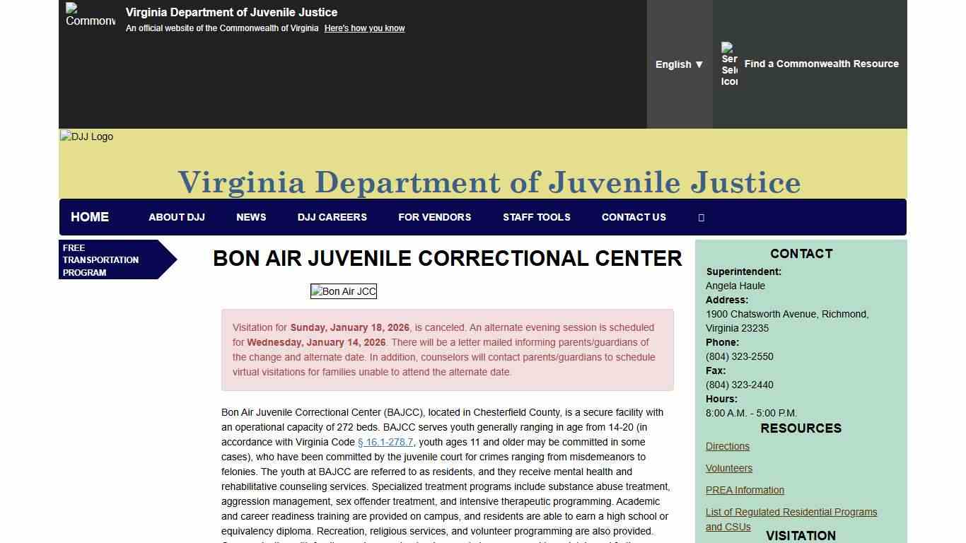 Bon Air Juvenile Correctional Center